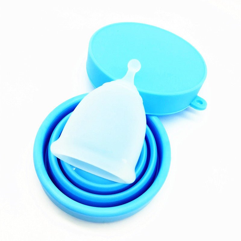 Ball - shaped handle silicone menstrual cup - Debslineph