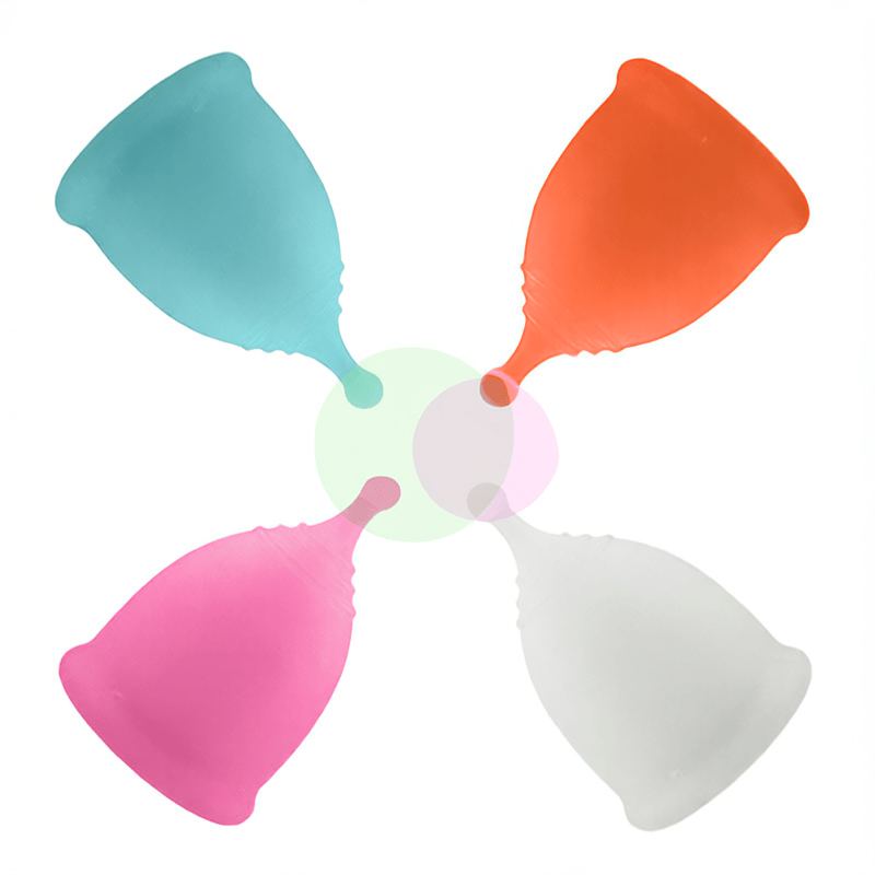 Ball - shaped handle silicone menstrual cup - Debslineph