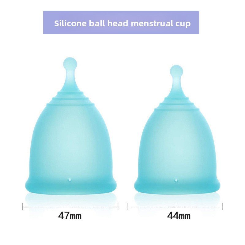Ball - shaped handle silicone menstrual cup - Debslineph