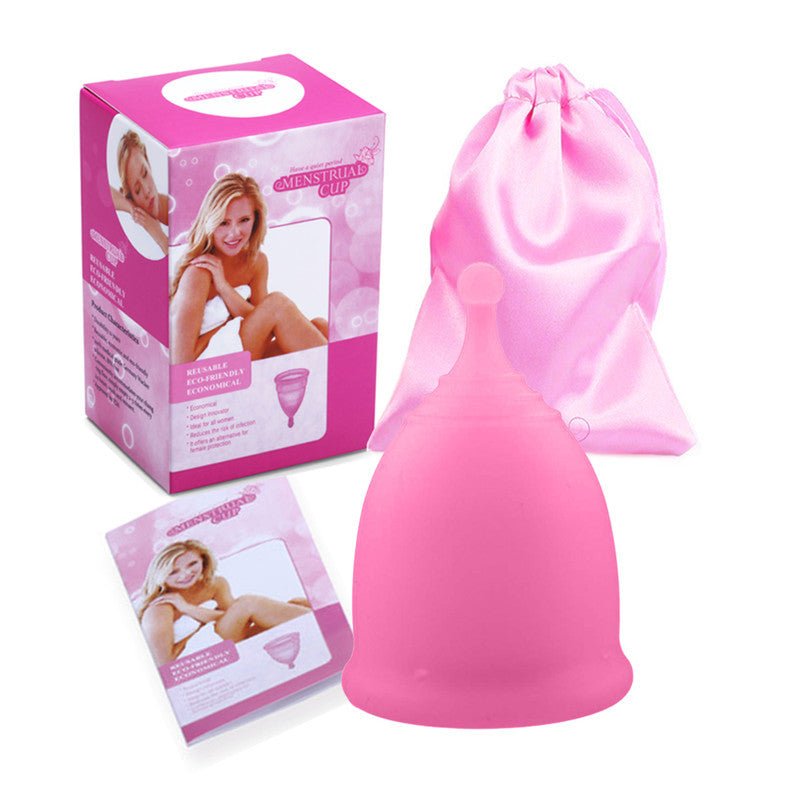 Ball - shaped handle silicone menstrual cup - Debslineph