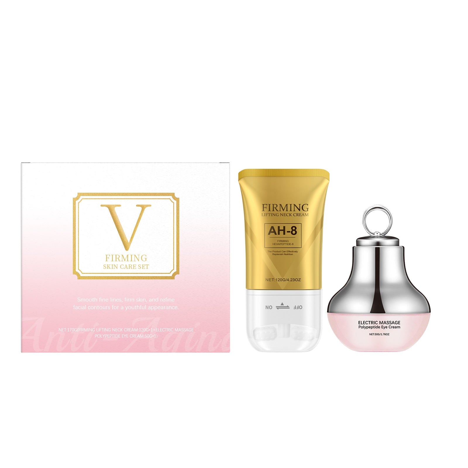 Electric Eye Cream and Neck Roller Skincare Set - Debslineph