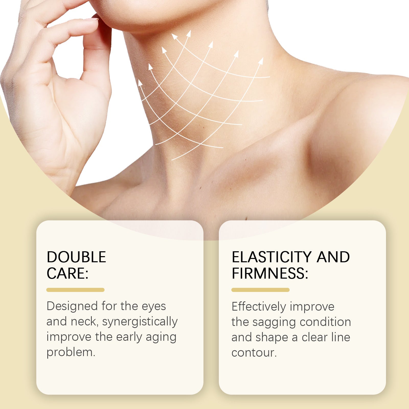 Electric Eye Cream and Neck Roller Skincare Set - Debslineph