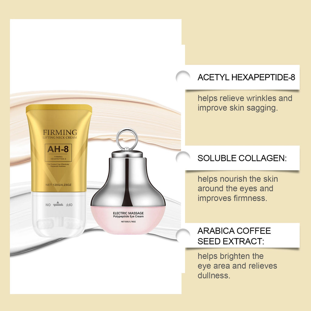 Electric Eye Cream and Neck Roller Skincare Set - Debslineph