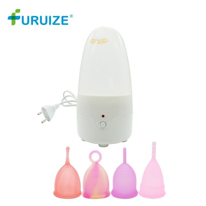 Special disinfection device for menstrual cups - Debslineph