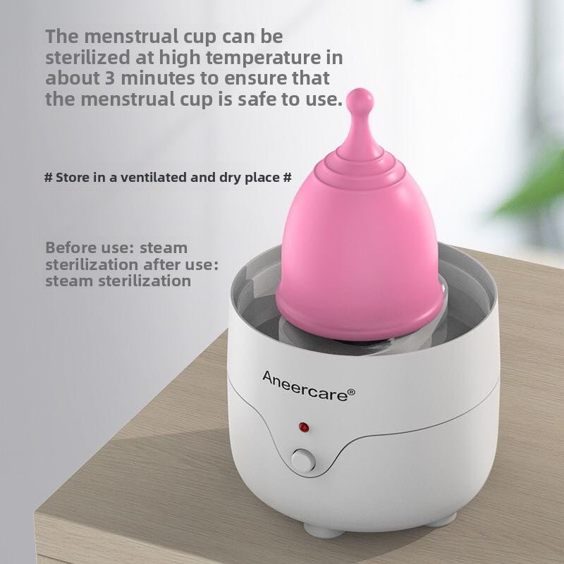 Special disinfection device for menstrual cups - Debslineph