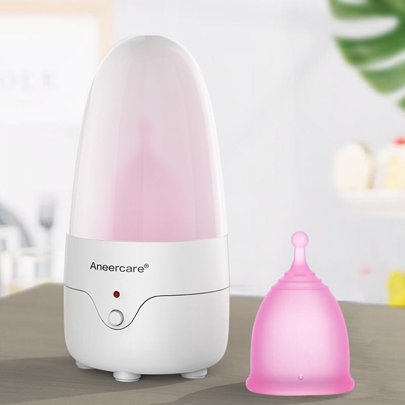 Special disinfection device for menstrual cups - Debslineph