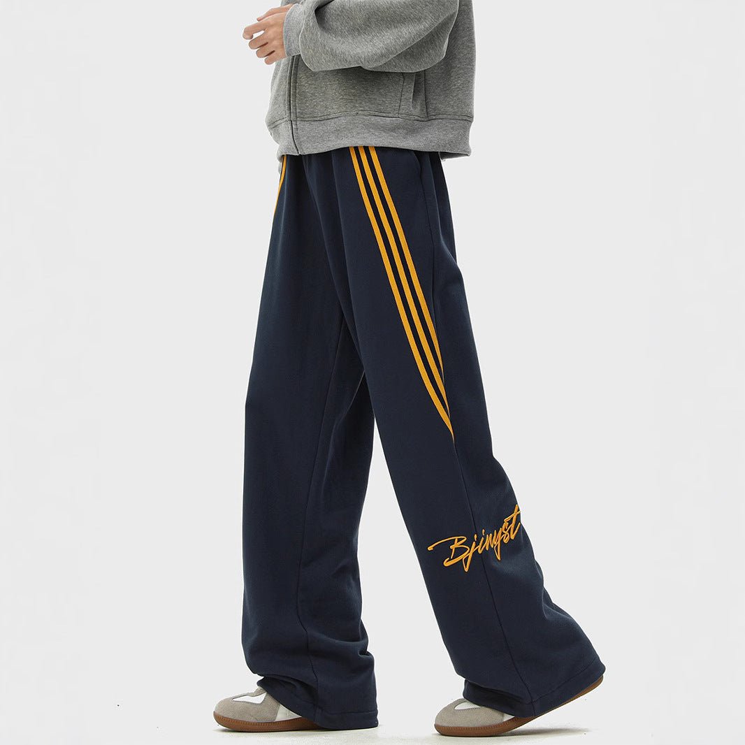 Straight - leg wide - leg casual long pants - Debslineph