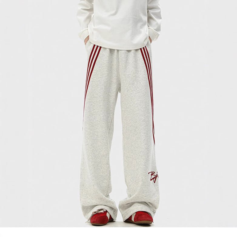 Straight - leg wide - leg casual long pants - Debslineph