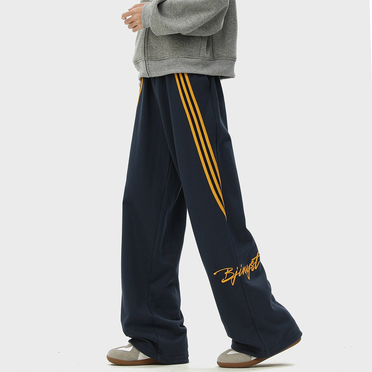 Straight - leg wide - leg casual long pants - Debslineph