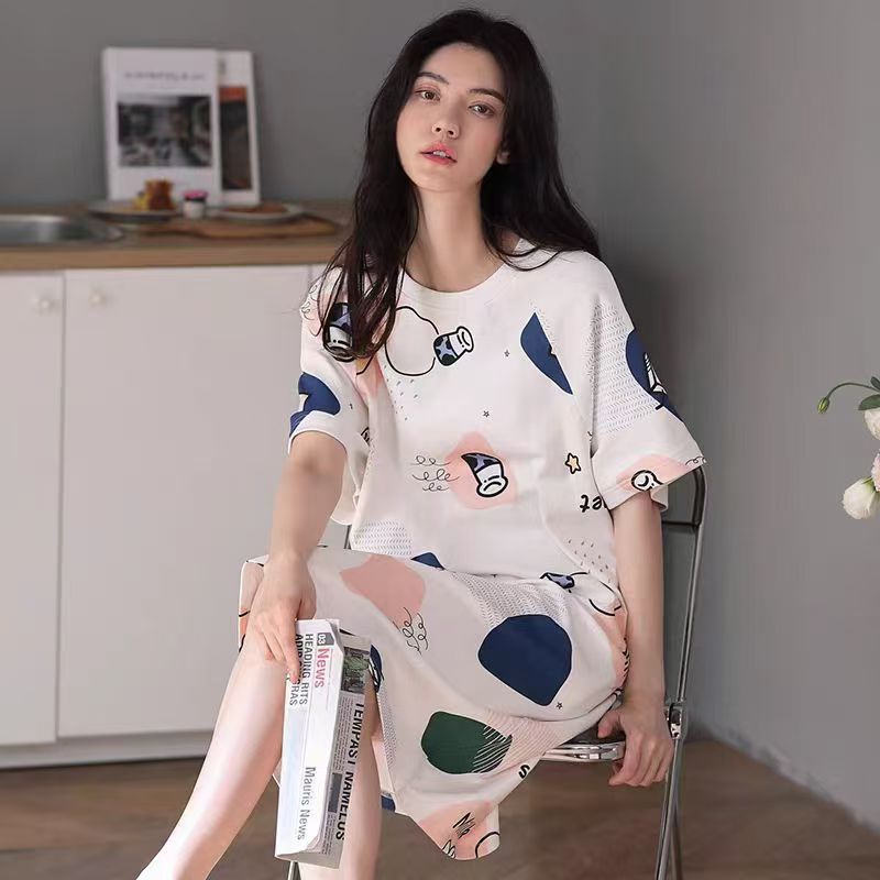 Summer women's casual sleeping dress - Debslineph