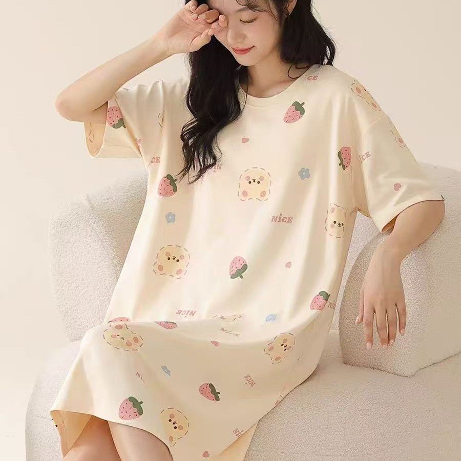 Summer women's casual sleeping dress - Debslineph